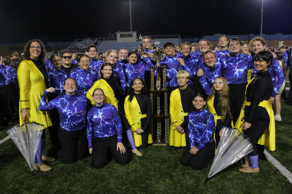 CHS Band Seniors after winning first place at contest