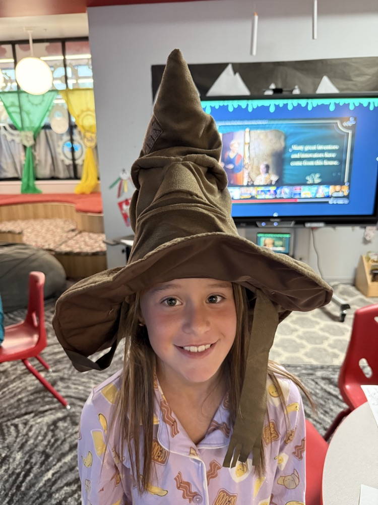 students in hogwarts hats 