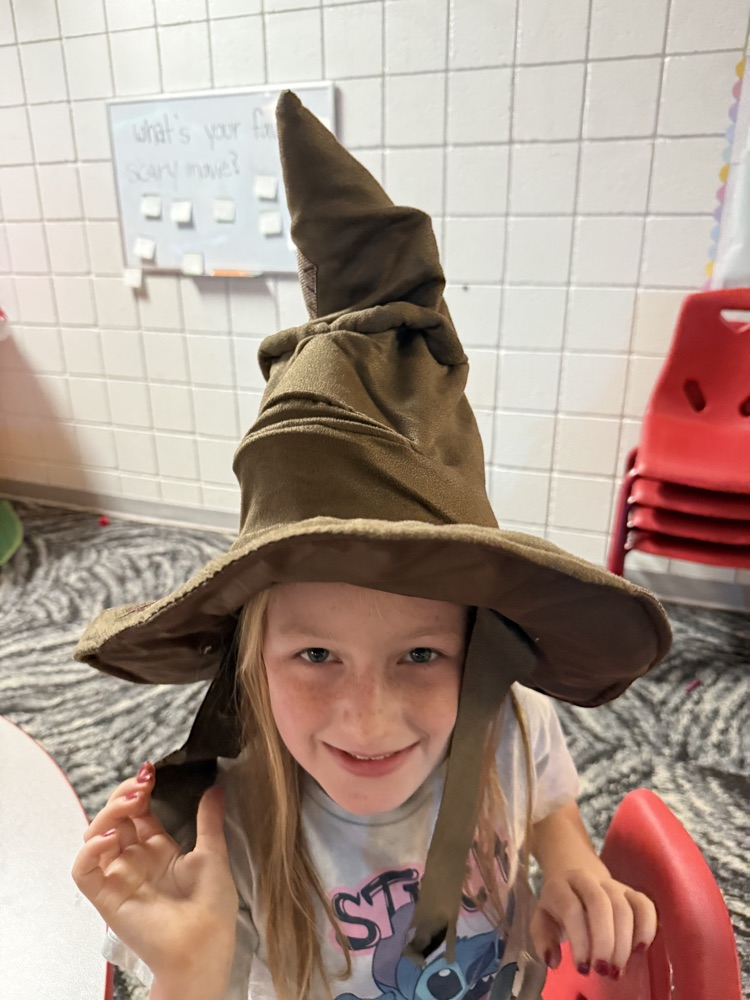 students in hogwarts hats 