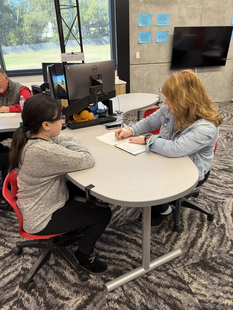 student being interviewed for biztown jobs 