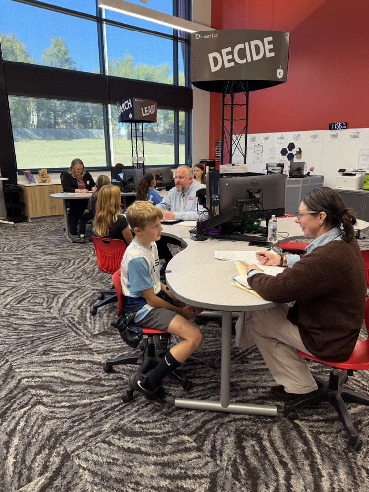 student being interviewed for biztown jobs 
