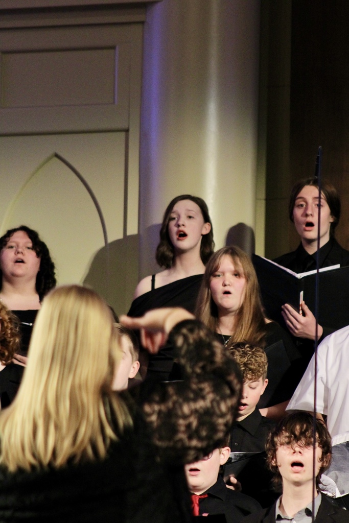 Claremore Student Hadley Smith singing in the NCDA honor choir