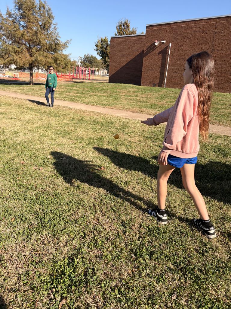 students playing traditional Cherokee games