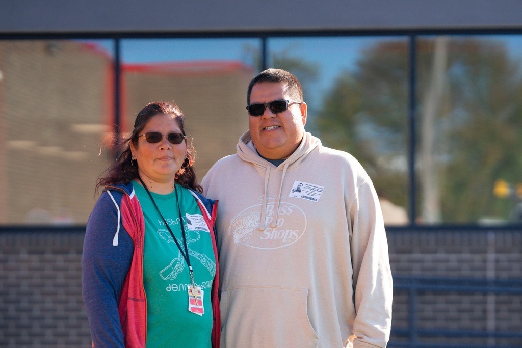 Students playing in the Cherokee Heritage Games at Roosa.