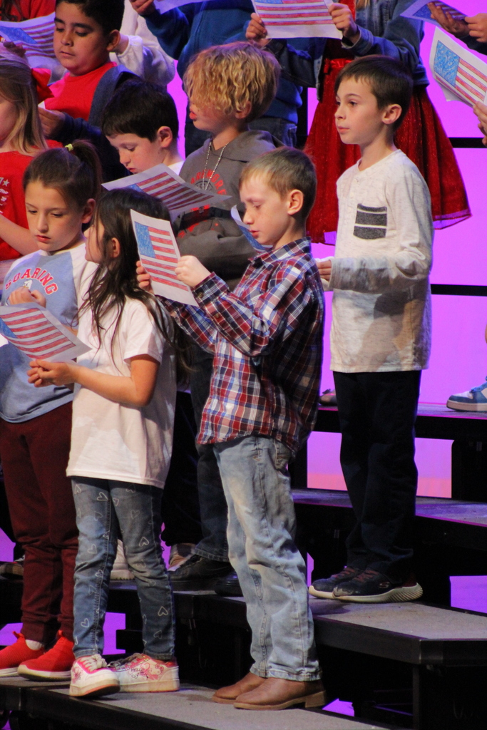 Westside students singing for our veterans