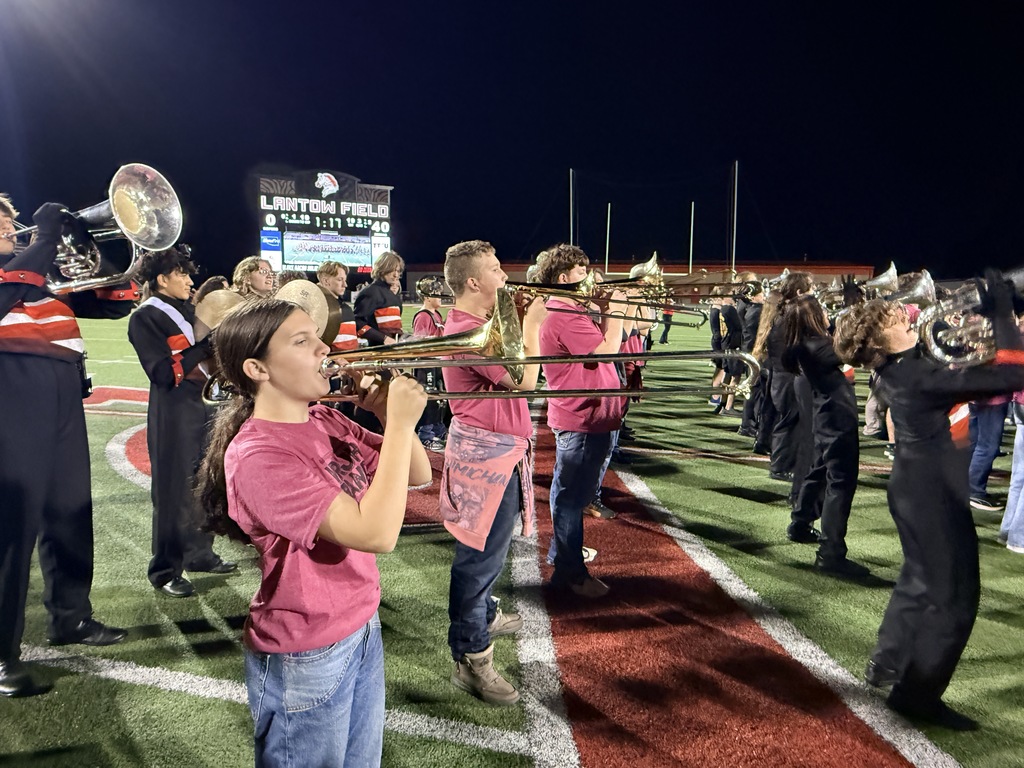 WRJH and CHS students playing at half time