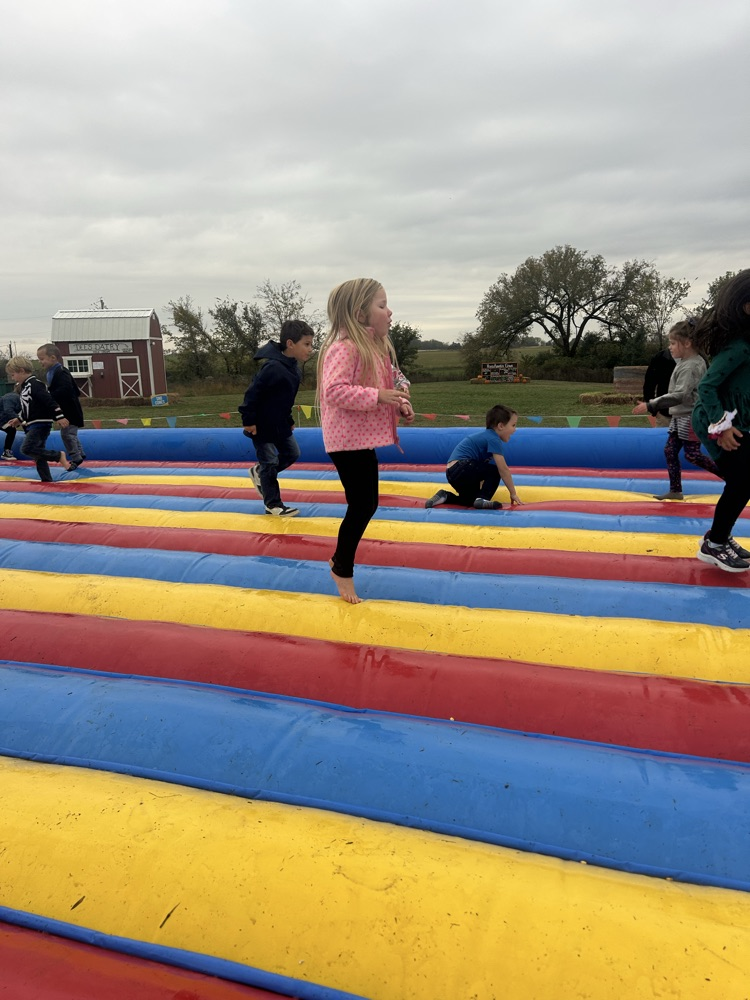 students on jump house 