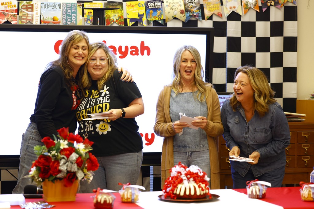 teachers celebrating