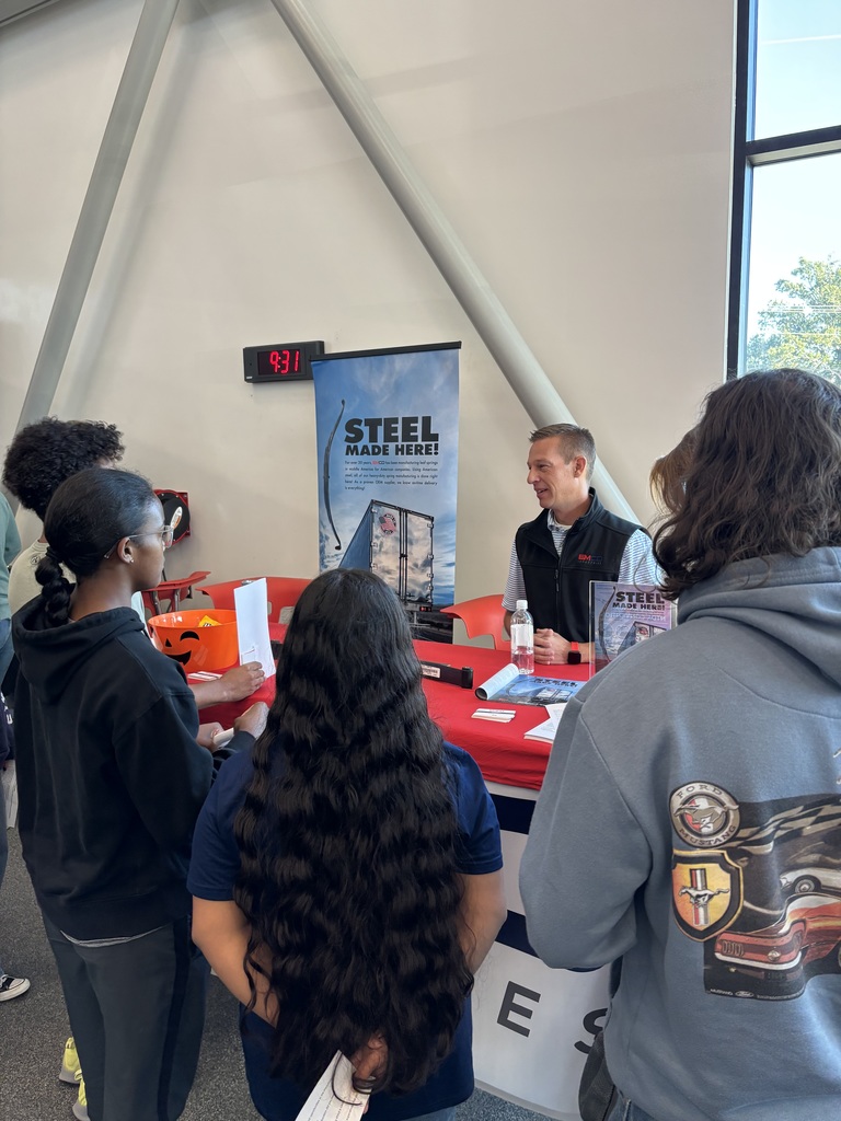 October is National Manufacturing Month! To celebrate, CHS hosted our own Manufacturing Industry Day, welcoming several local companies to campus. Students had the opportunity to visit different tables, ask questions, and learn about the wide range of manufacturing careers available right here in Claremore.  A big thank you to the following companies and organizations for joining us and sharing their expertise:     •    AXH Air-Coolers     •    Baker Hughes     •    Blue Arc     •    Reading Truck     •    Rogers State University (RSU)     •    Northeast Tech     •    EMCO Industries     •    AIMRIGHT Testing & Engineering