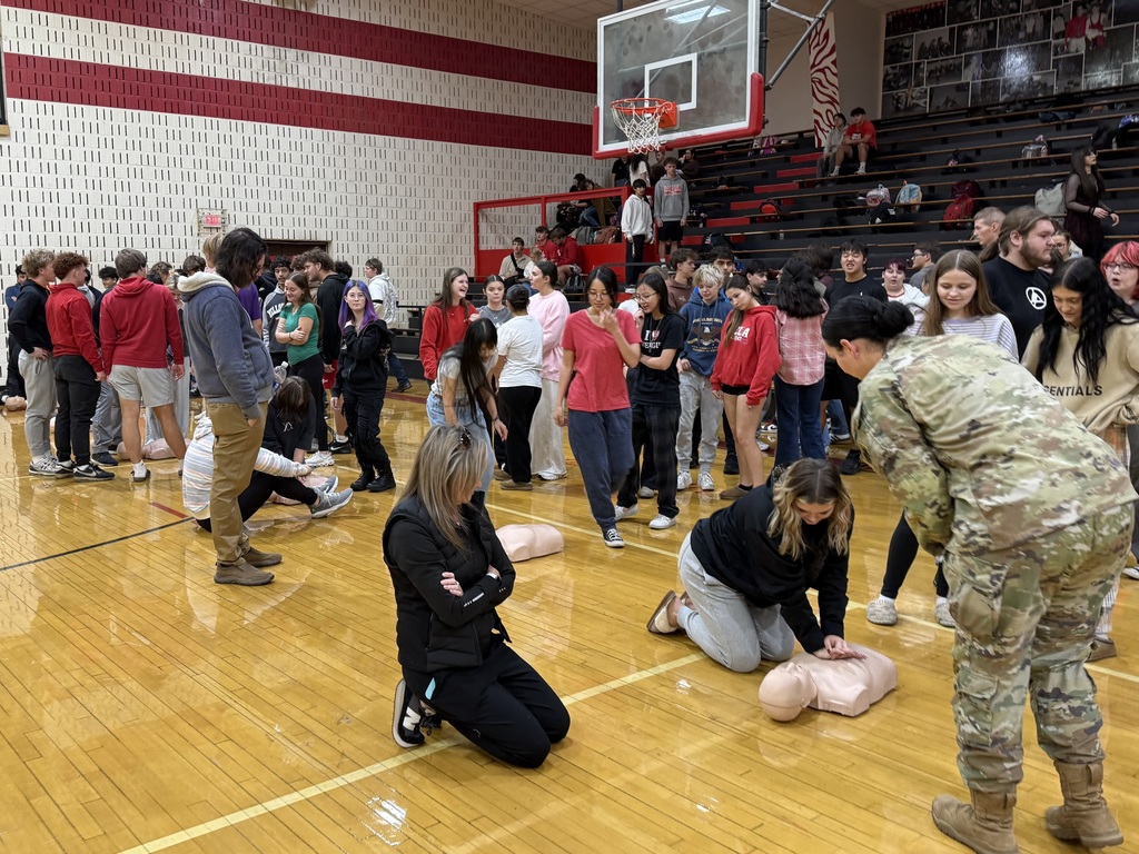 While the rest of the school completed their Pre-ACT and ACT testing, our seniors spent the day knocking out major milestones. They completed their CPR training—an important graduation requirement—heard from an RSU college student informational panel, and received details about caps and gowns along with other key senior dates.  Proud of our Class of 2026 for staying focused and preparing for the exciting months ahead!