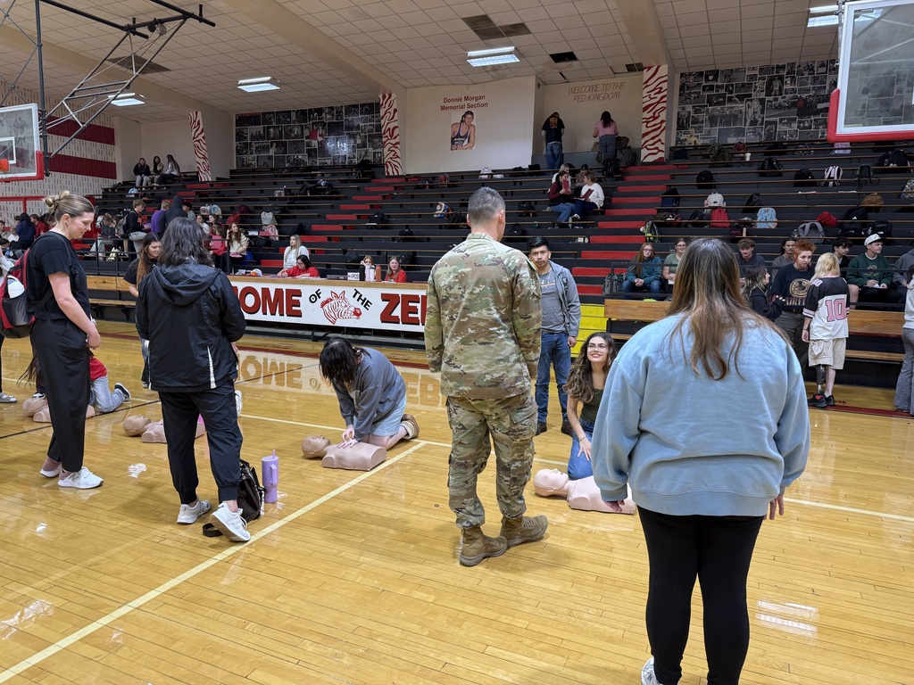 While the rest of the school completed their Pre-ACT and ACT testing, our seniors spent the day knocking out major milestones. They completed their CPR training—an important graduation requirement—heard from an RSU college student informational panel, and received details about caps and gowns along with other key senior dates.  Proud of our Class of 2026 for staying focused and preparing for the exciting months ahead!