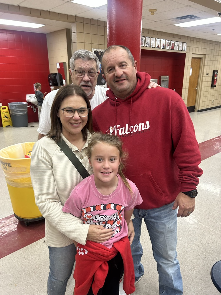 students with family members 