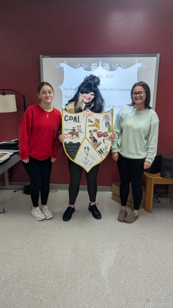 students with coat at arms