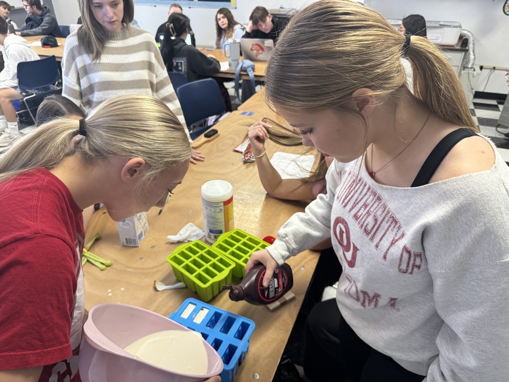 Introduction to Plant, Food, and Fiber wrapped up the dairy industry unit with a sweet hands-on activity! Students made their own ice cream popsicles and explored the science behind turning cream into homemade butter.  These students are learning where their food comes from and getting real experience with the processes behind everyday products. Here are a few pics—more coming soon when we start shaking up the butter!