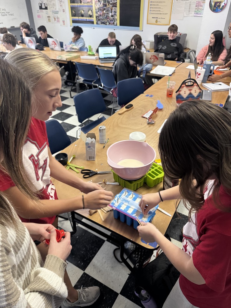 Introduction to Plant, Food, and Fiber wrapped up the dairy industry unit with a sweet hands-on activity! Students made their own ice cream popsicles and explored the science behind turning cream into homemade butter.  These students are learning where their food comes from and getting real experience with the processes behind everyday products. Here are a few pics—more coming soon when we start shaking up the butter!