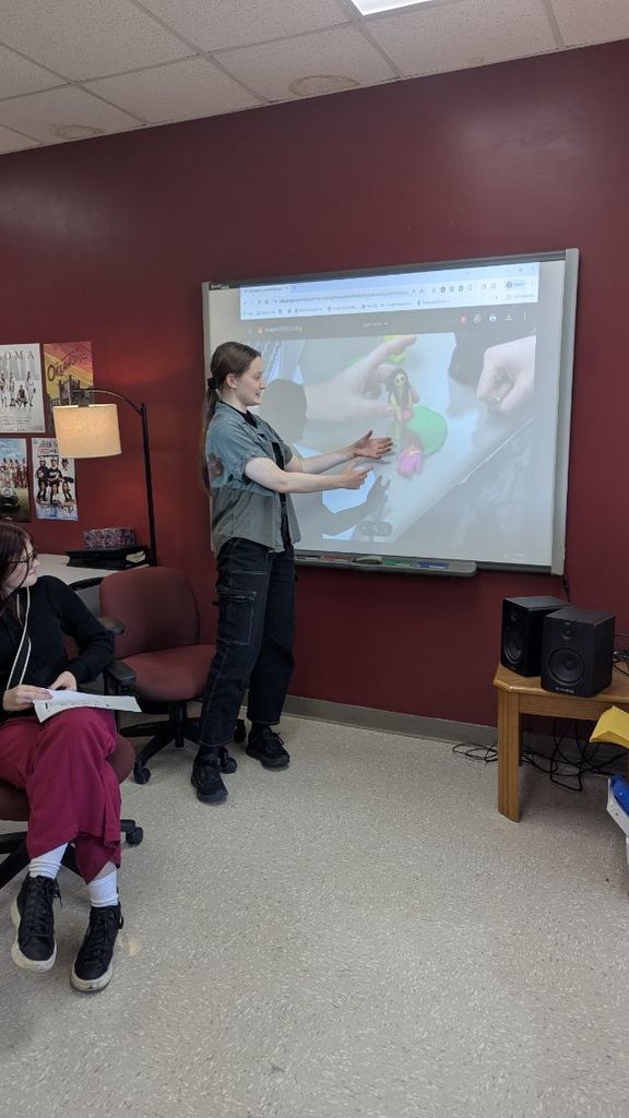 Our AP Literature seniors recently wrapped up their study of Mary Shelley's novel Frankenstein or The Modern Prometheus. To deepen their understanding of the novel, students engaged in a series of creative and analytical culminating activities, including sculpting original βcreaturesβ with Play-Doh, writing and performing dramatic skits, and leading a thoughtful Socratic Seminar that explored the complexities and nuances of the novel. Through these activities, students showcased their ability to interpret complex texts, bring key scenes to life, and engage in critical discussion of the novelβs Romantic and Gothic elements, intertextual influences, and Shelleyβs craft as an author. The students' work reflects both impressive creativity and strong literary insight and provided a fun and engaging capstone for the unit of study.