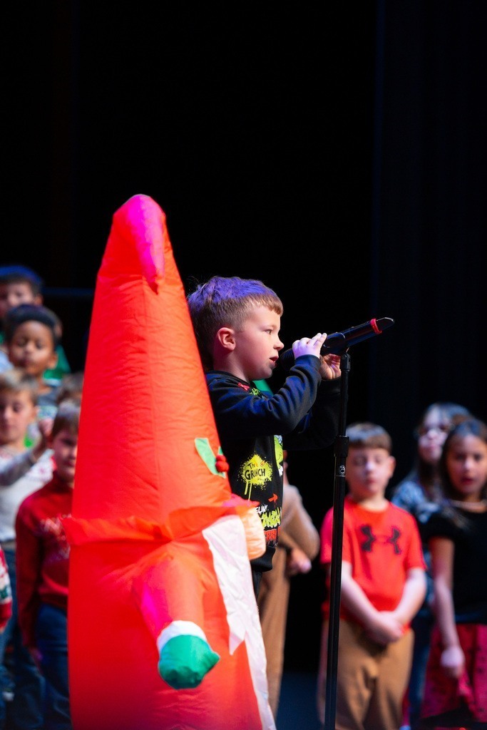 students at their christmas play