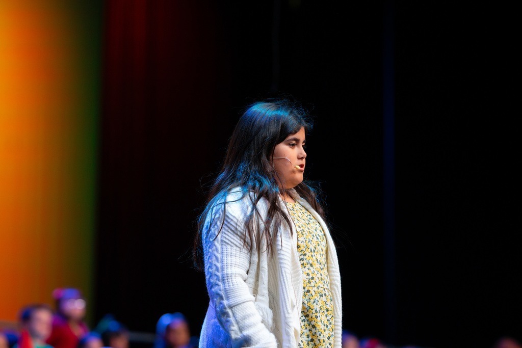 students at their christmas play