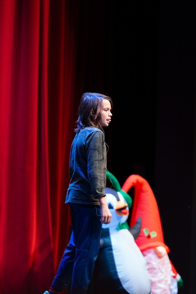 students at their christmas play