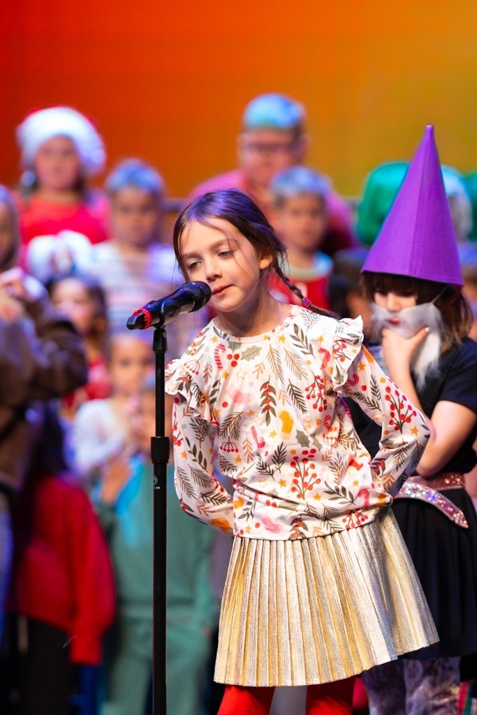 students at their christmas play