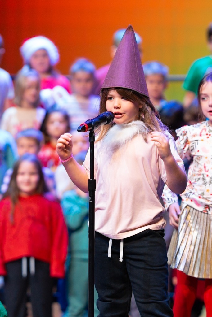 students at their christmas play