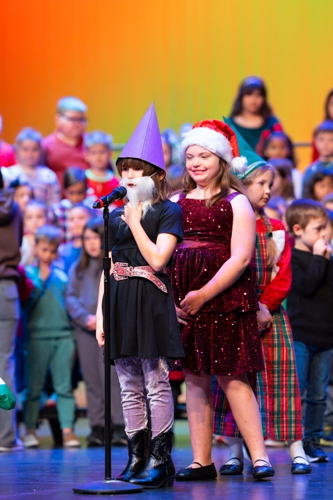 students at their christmas play