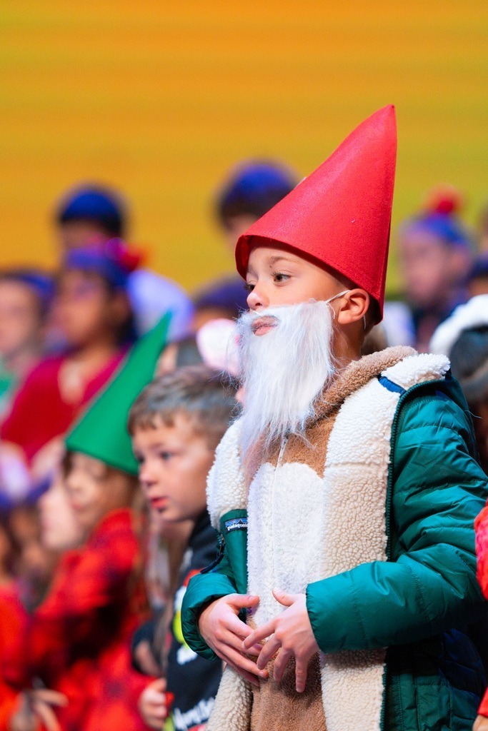 students at their christmas play