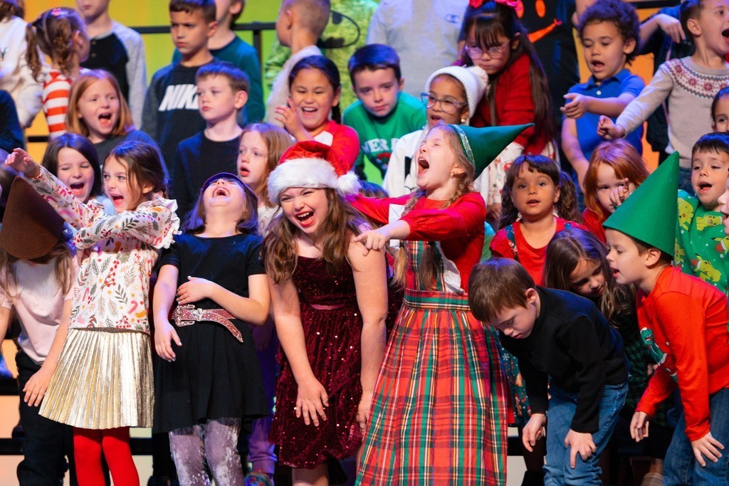 students at their christmas play