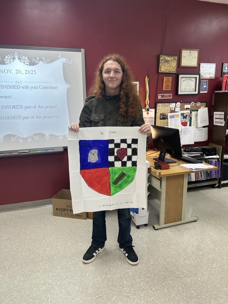 students in english class doing a presentation