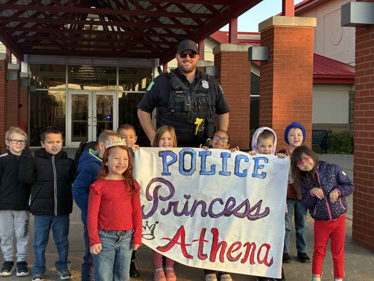 ride to school in a police car