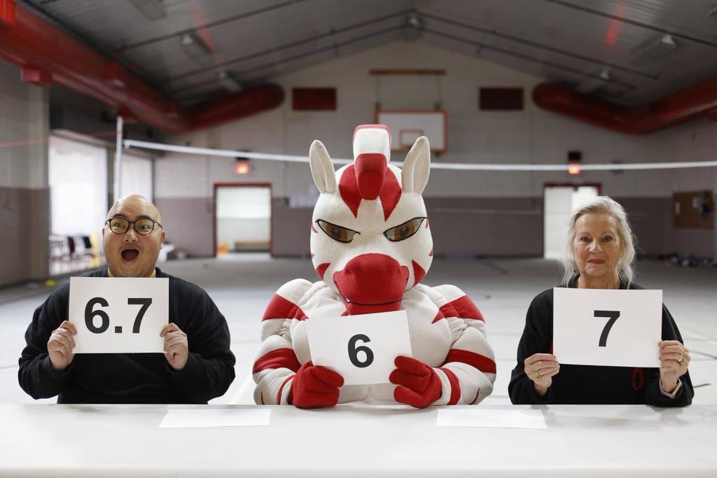 judges holding up scores 