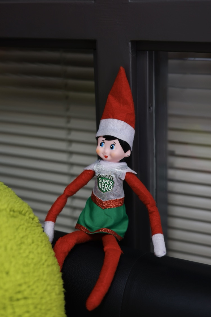 Dazzle wearing her super hero dress '