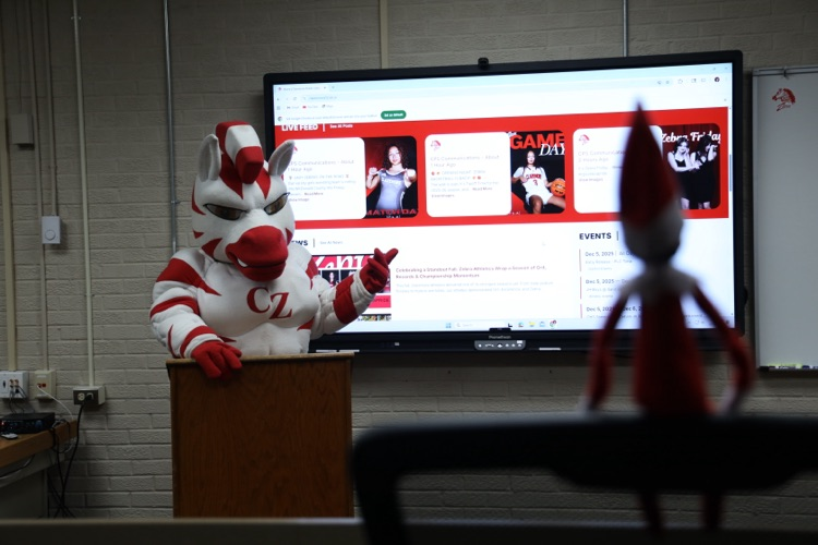 Zebs showing Dazzle the Claremore Website 