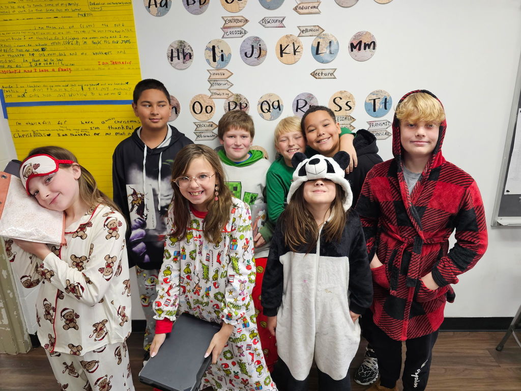 students and/or staff wearing pjs