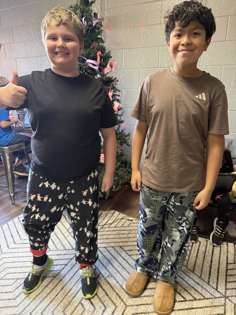 students and/or staff wearing pjs