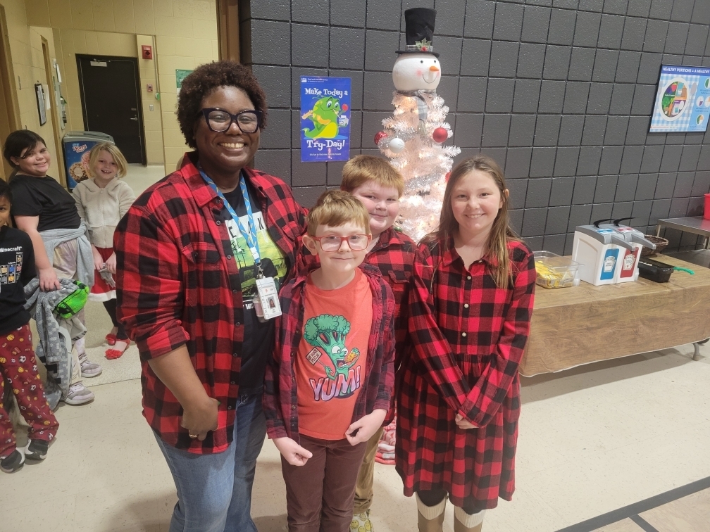 students and/or staff wearing flannel