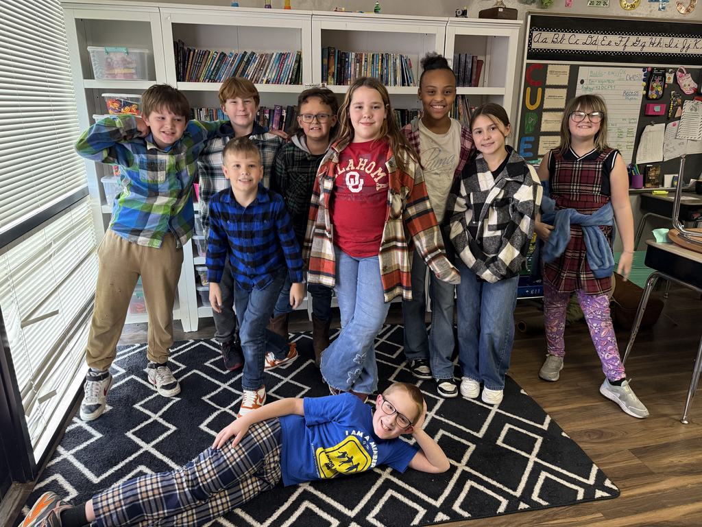 students and/or staff wearing flannel