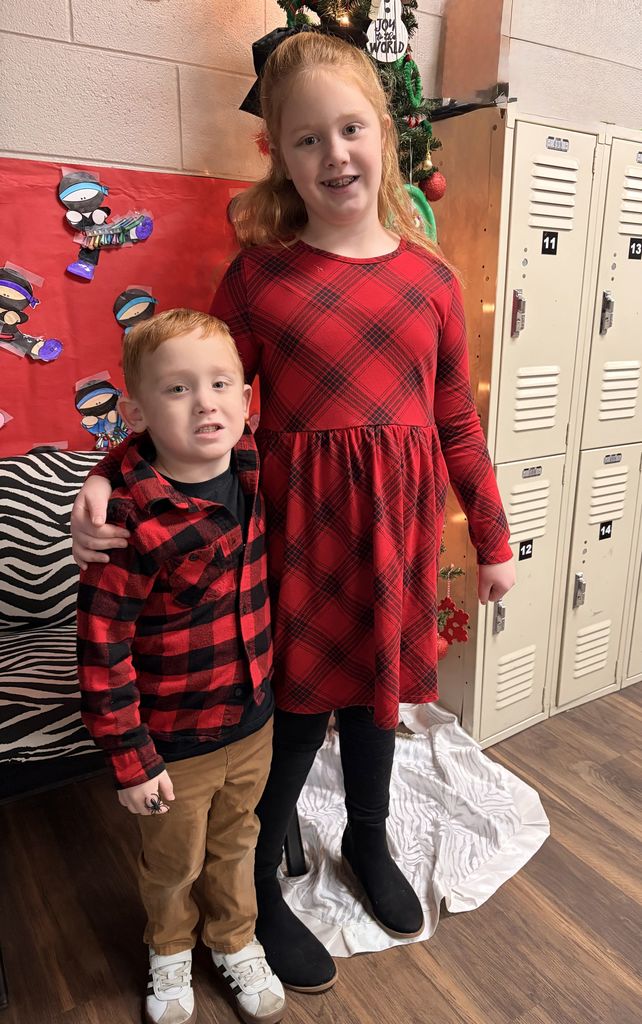 students and/or staff wearing flannel