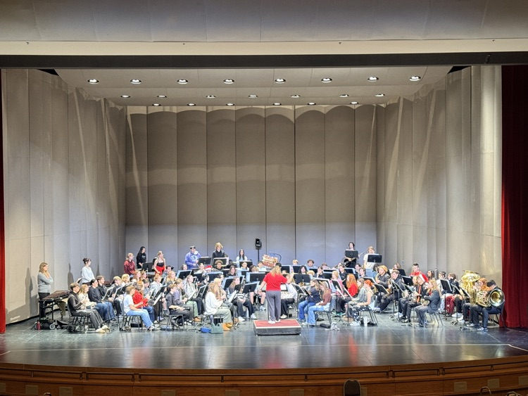 CHS band on stage at the RPAC 