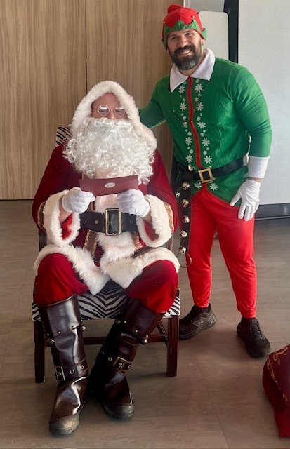 Santa and Elf Burke