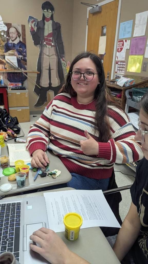 students making their own frankenstein monster