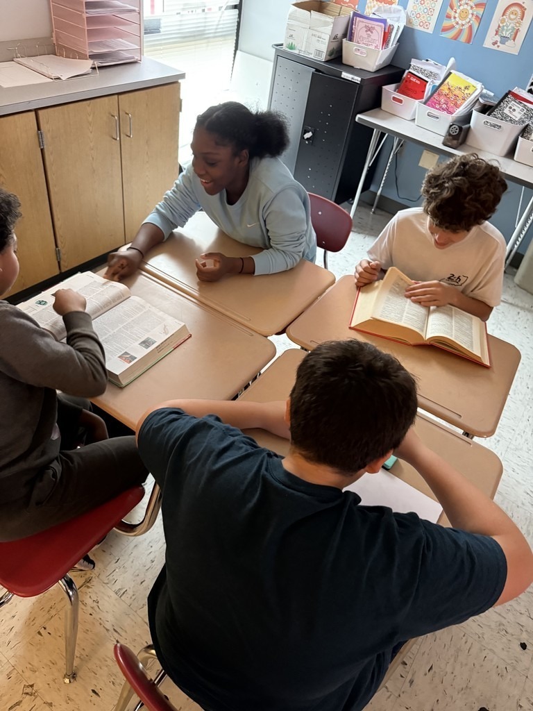 students learning new words