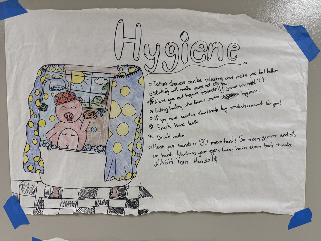 Our Health & Nutrition students have been busy giving us some much-needed reminders around the halls! 🧼🧠💧  As we head into finals next week, they’ve highlighted the importance of: ✨ Good hygiene ✨ Washing our hands ✨ Managing stress in healthy ways  Thank you to our students for helping keep our school healthy and focused. Let’s finish the semester strong!
