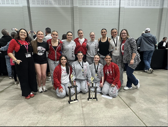 Claremore Dance Team excelled at the state competition, earning 2nd place in Hip Hop-2nd and 3rd place in Jazz!! . Furthermore, two seniors scholarships: Kiera Kokko-Petty and Abbie Douthitt!! 4 academic AllState- Kenzie Copeland, Abby Douthitt, Randa Cox and Addie Rueman!