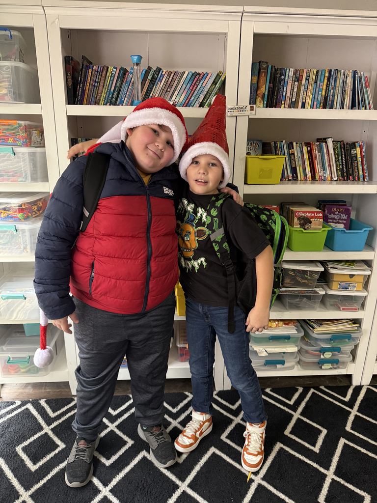 student dressed as santa