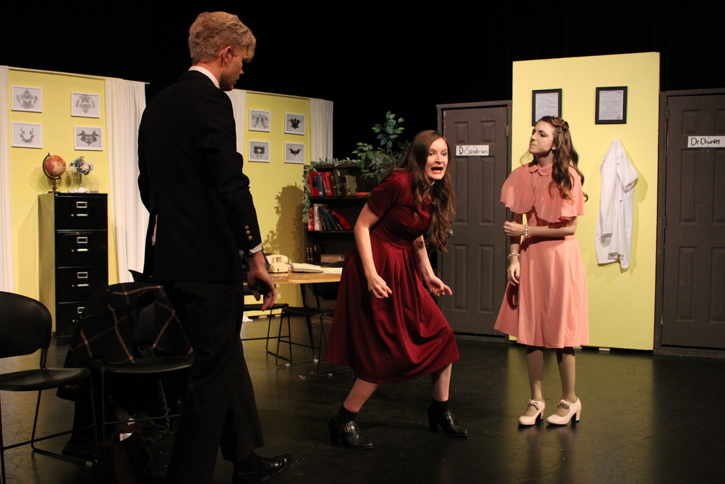 Zebra Theater students performing Harvey.