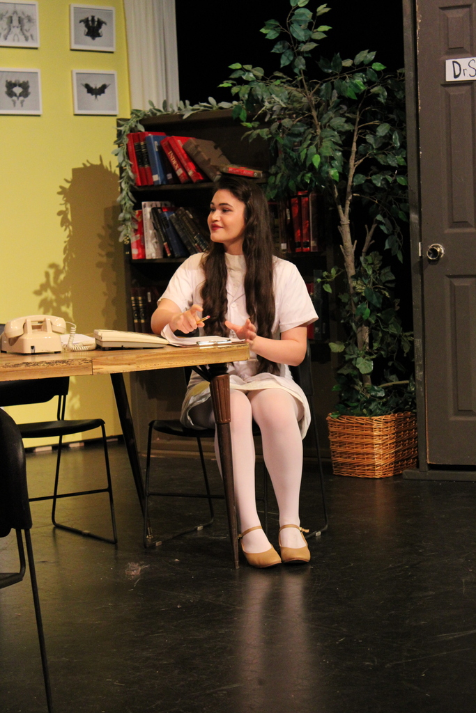 Zebra Theater students performing Harvey.