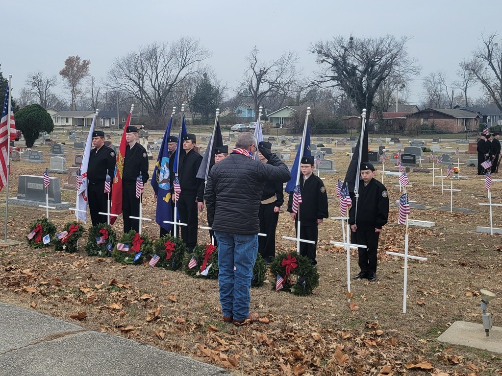 cadets laying wreaths