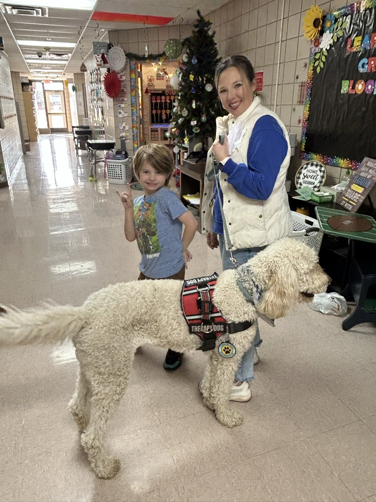 teachers wearing blue and white 