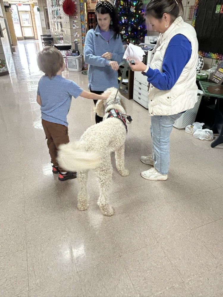 teachers wearing blue and white 